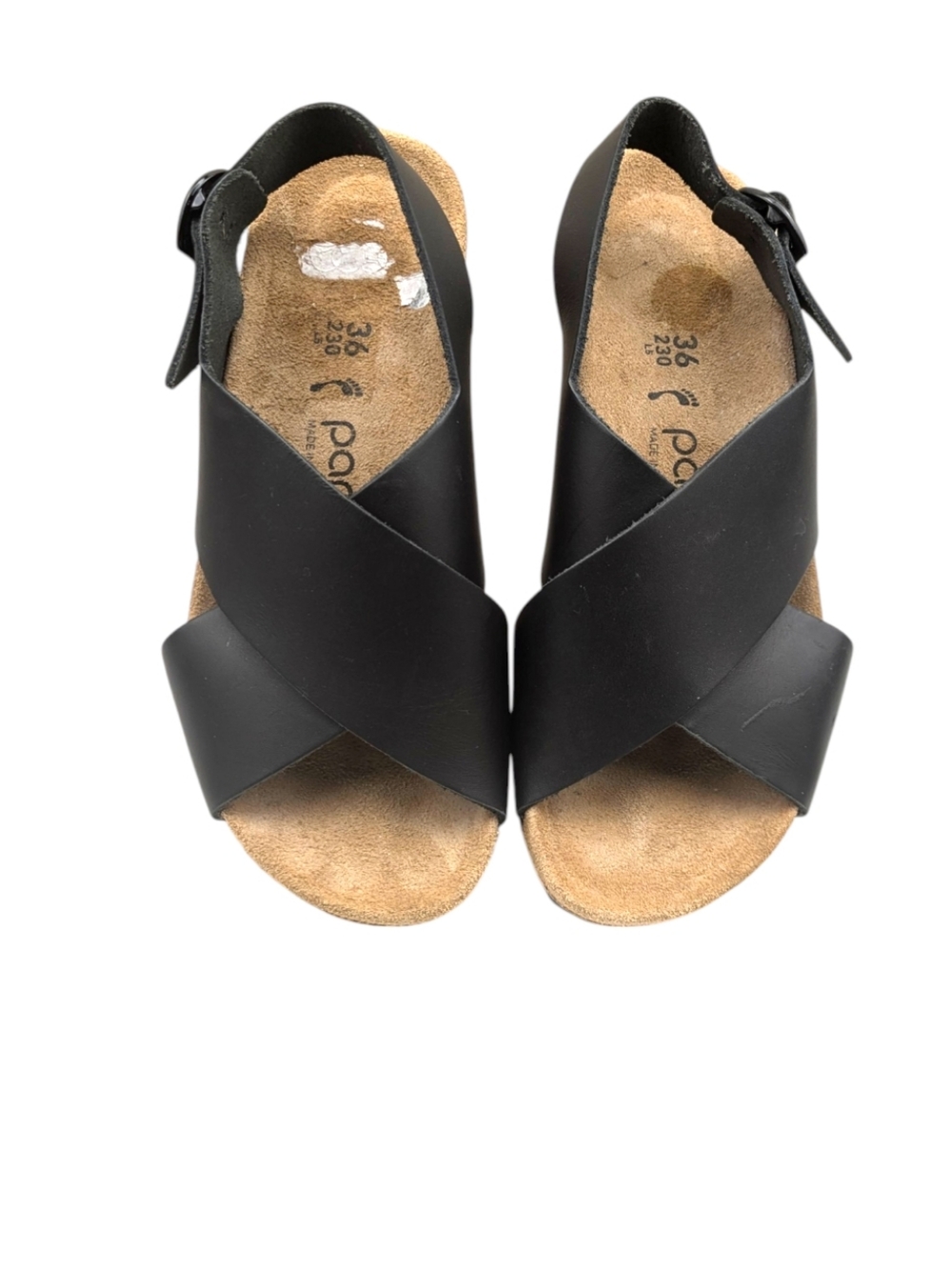 Papillio by Birkenstock Samira Wedge Sandal Black Leather EU 36 US 5  S4077 - Picture 6 of 11